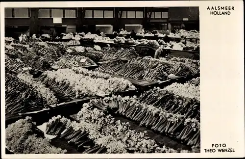 Ak Aalsmeer Nordholland Niederlande, Blumenmarkt