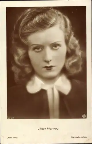 Ak Schauspielerin Lilian Harvey, Ross Verlag 5116/1