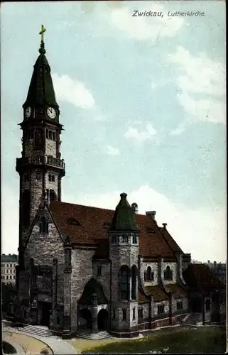Ak Zwickau, Lutherkirche