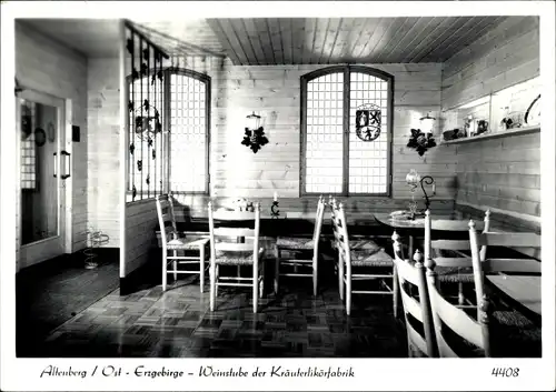 Ak Altenberg im Osterzgebirge, Weinstube der Kräuterlikörfabrik