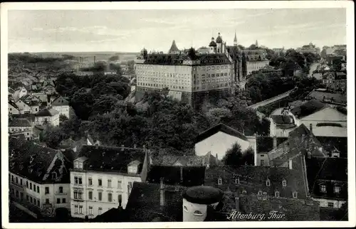 Ak Altenburg in Thüringen, Schloss, Stadtpanorama
