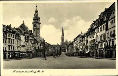 Ak Altenburg in Thüringen, Partie am Markt, Geschäft, Inh. Carl Zöbisch