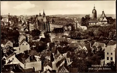 Ak Altenburg in Thüringen, Blick auf den Ort mit Schloss