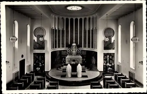 Ak Berlin Charlottenburg, Innenansicht der Anbetungskirche St. Gabriel, Altar