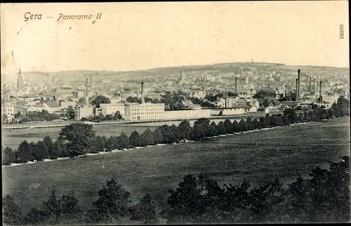 Ak Gera in Thüringen, Panorama II