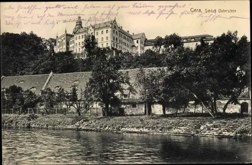 Ak Gera in Thüringen, Schloss Osterstein