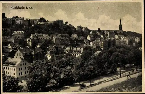 Ak Annaberg Buchholz im Erzgebirge, Teilansicht Buchholz