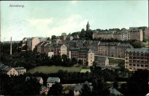 Ak Annaberg Buchholz im Erzgebirge, Teilansicht