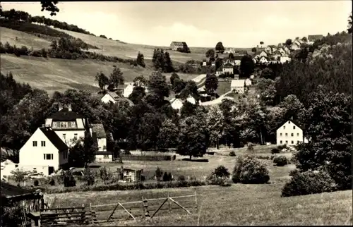 Ak Kühberg Bärenstein im Erzgebirge, Ortsansicht