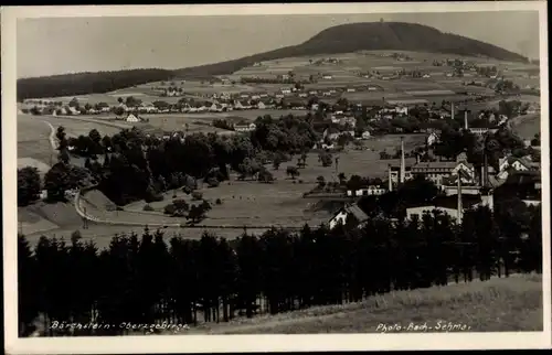 Foto Ak Bärenstein im Obererzgebirge, Panorama mit Berg Bärenstein