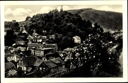 Ak Sonneberg in Thüringen, Blick zum Schlossberg