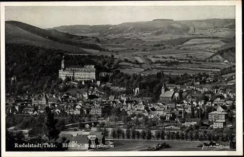 Ak Rudolstadt in Thüringen, Blick vom Marienturm