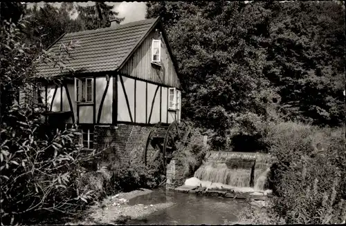 Ak Rospe Gummersbach im Oberbergischen Kreis, Alte Mühle im Rospetal