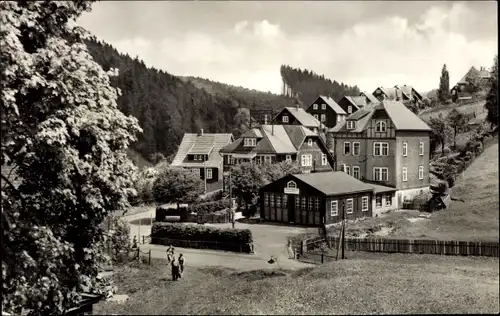 Ak Altenfeld Großbreitenbach in Thüringen, Schmelzhütte und Masserberger Straße