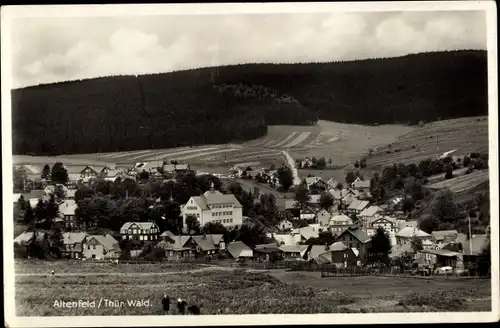 Ak Altenfeld Großbreitenbach in Thüringen, Schule, Ortsmitte