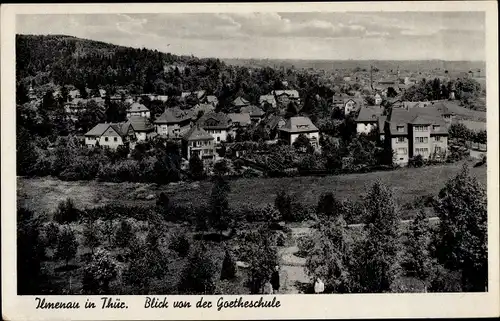 Ak Ilmenau in Thüringen, Blick von der Goetheschule