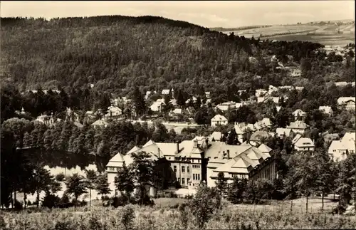 Ak Ilmenau in Thüringen, Blick vom Lindenberg nach der Goetheschule