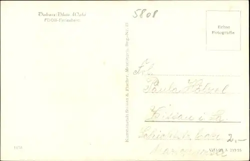 Ak Tabarz im Thüringer Wald, FDGB-Ferienheim