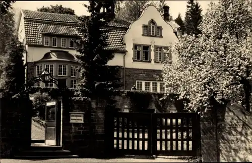 Ak Cabarz Tabarz im Thüringer Wald, Erholungsheim der IG Wismut Am Datenberg, Außenansicht