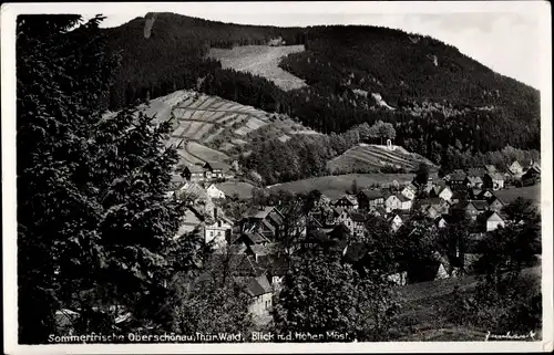 Ak Oberschönau Steinbach Hallenberg Thüringer Wald, Hohe Möst, Panorama
