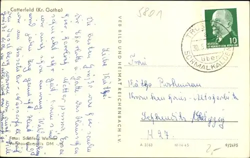 Ak Catterfeld Leinatal in Thüringen, Panorama