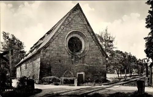 Ak Georgenthal Thüringen, Kornhaus, Bahnstrecke