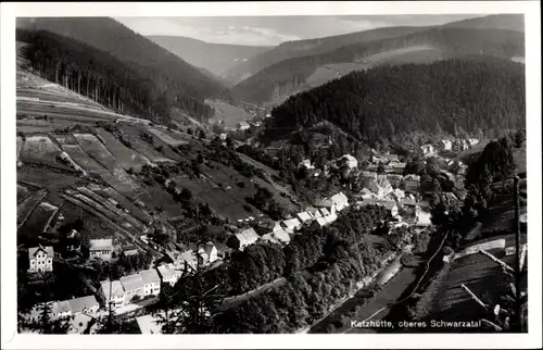 Ak Katzhütte im Schwarzatal, Panorama