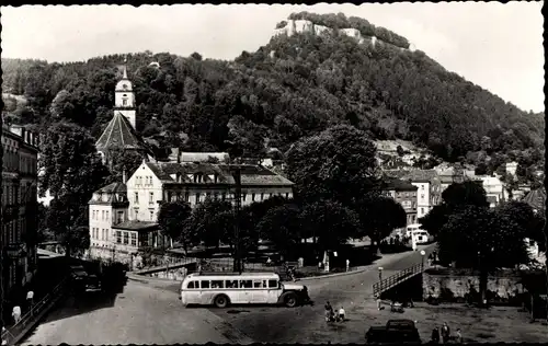 Ak Königstein an der Elbe Sächsische Schweiz, Stadt, Festung, Kirche, Bus