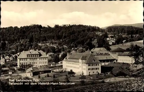 Ak Bad Liebenstein im Thüringer Wald, Teilansicht mit dem Heinrich-Mann-Sanatorium