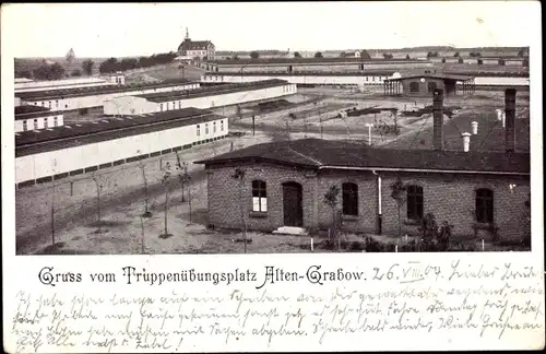Ak Altengrabow Möckern in Sachsen Anhalt, Truppenübungsplatz