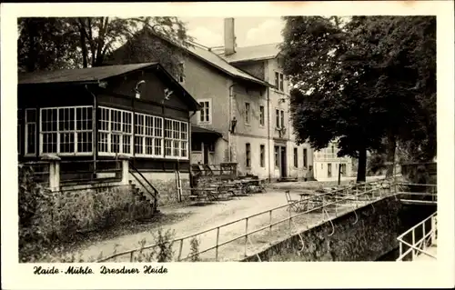 Ak Dresden Langebrück, Haide Mühle