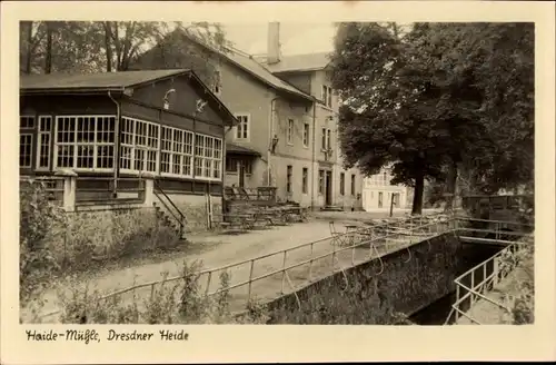 Ak Dresden Langebrück, Haide Mühle