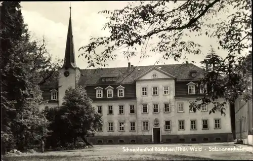 Ak Rödichen Schnepfenthal Waltershausen in Thüringen, Salzmannschule