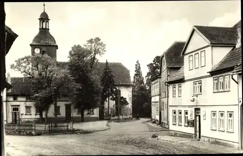 Ak Brüheim Thüringen, Kirche und Gasthaus