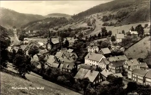 Ak Mellenbach Glasbach im Schwarzatal, Totalansicht