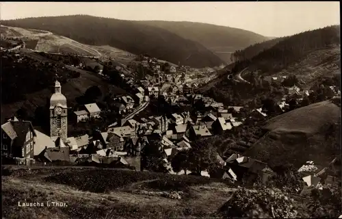 Ak Lauscha in Thüringen, Panorama, Kirche