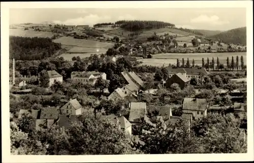 Ak Zschopau in Sachsen, Teilansicht des Ortes mit Landschaft