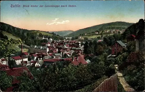 Ak Ruhla in Thüringen, Blick hinter der Luxenkoppe