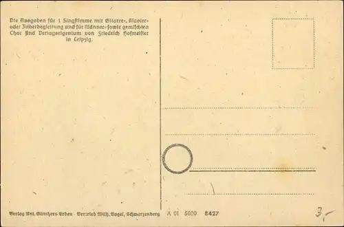 Lied Ak Günther, Anton, Erzgebirgische Mundart 47, Vergaß dei Hamit net