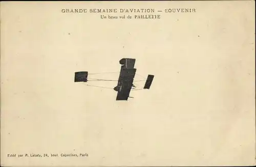 Ak Grande Semaine d'Aviation, Un beau vol de Pailette