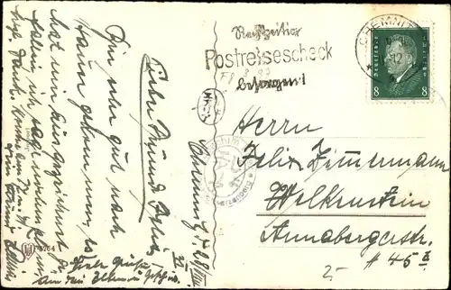 Ak Drei weiße Katzen in einem Weidenkorb