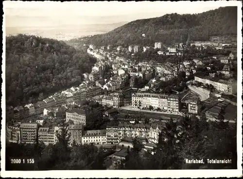 Ak Karlovy Vary Karlsbad Stadt, Gesamtansicht