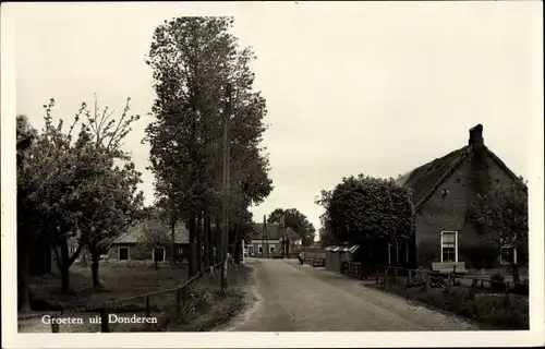 Ak Donderen Drenthe, Straßenpartie