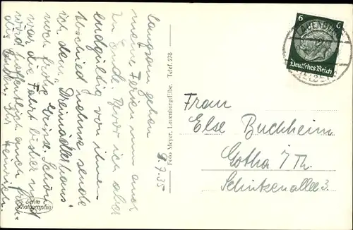 Ak Lauenburg an der Elbe, Partie in der Grünstraße, Fachwerkhäuser