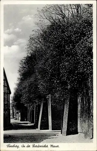 Ak Lüneburg in Niedersachsen, An der Bardowicker Mauer