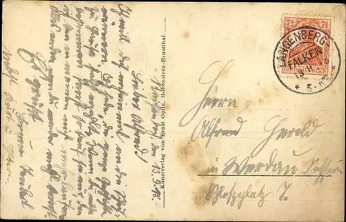 Ak Reichenbach Callenberg in Sachsen, Gasthof, Schule, Ortsansichten