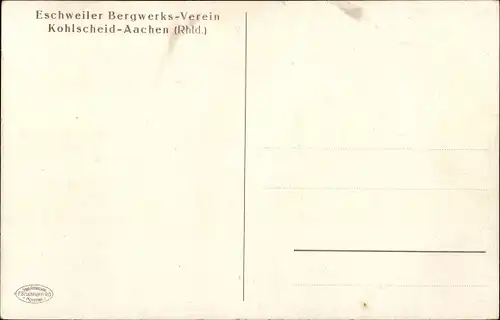 Ak Kohlscheid Herzogenrath Nordrhein Westfalen, Eschweiler Bergwerksverein