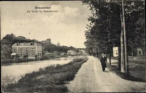 Ak Breukelen Stichtse Vecht Utrecht Niederlande, De Vecht bij Kweekhoven, Schloss