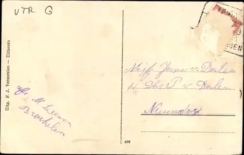 Ak Breukelen Stichtse Vecht Utrecht Niederlande, De Vecht bij Kweekhoven, Schloss