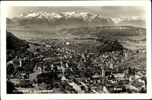 Ak Feldkirch Vorarlberg, Totale gegen Alvirgruppe